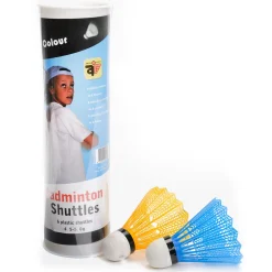 6 Kunststof Shuttles in Koker - Kleur