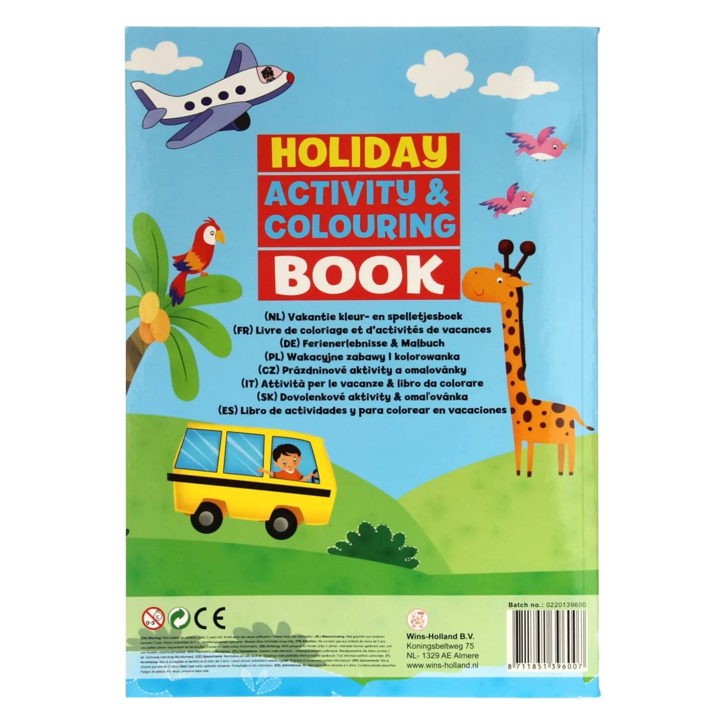 A4 Kleur- en Activiteitenboek Vakantie