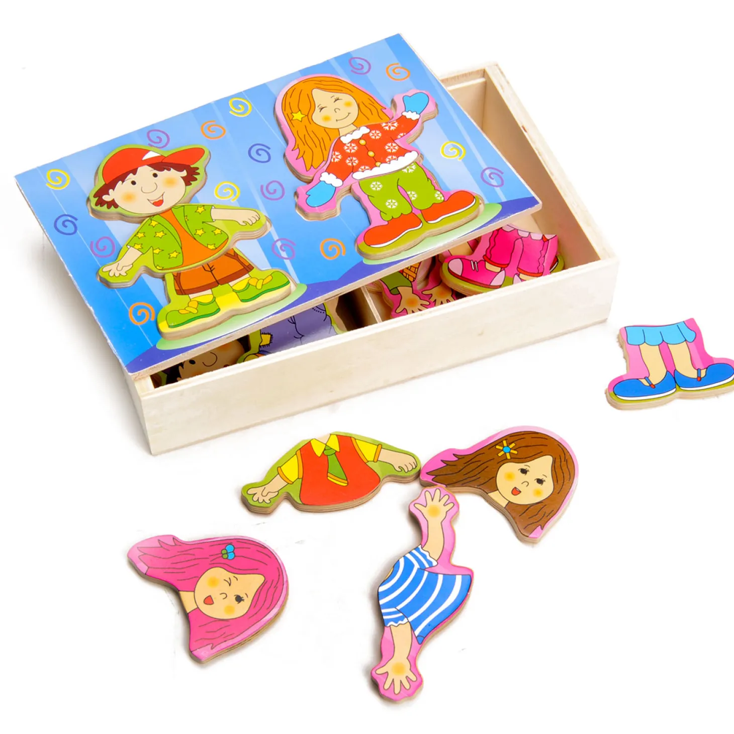 Aankleedpuzzel Jongen en Meisje