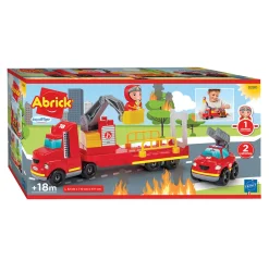 Abrick Brandweerwagen met Brandweerauto