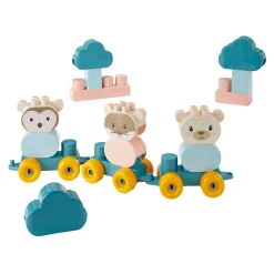 Abrick Dierentrein Beer met Bouwblokken in Koffer, 28dlg.