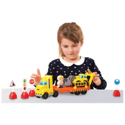 Abrick Vrachtwagen met Graafmachine