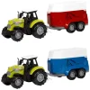 Ackers Ville Tractor en Trailer met Licht en Geluid, 10cm