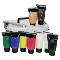 Acryl Starterset met 6 Penselen