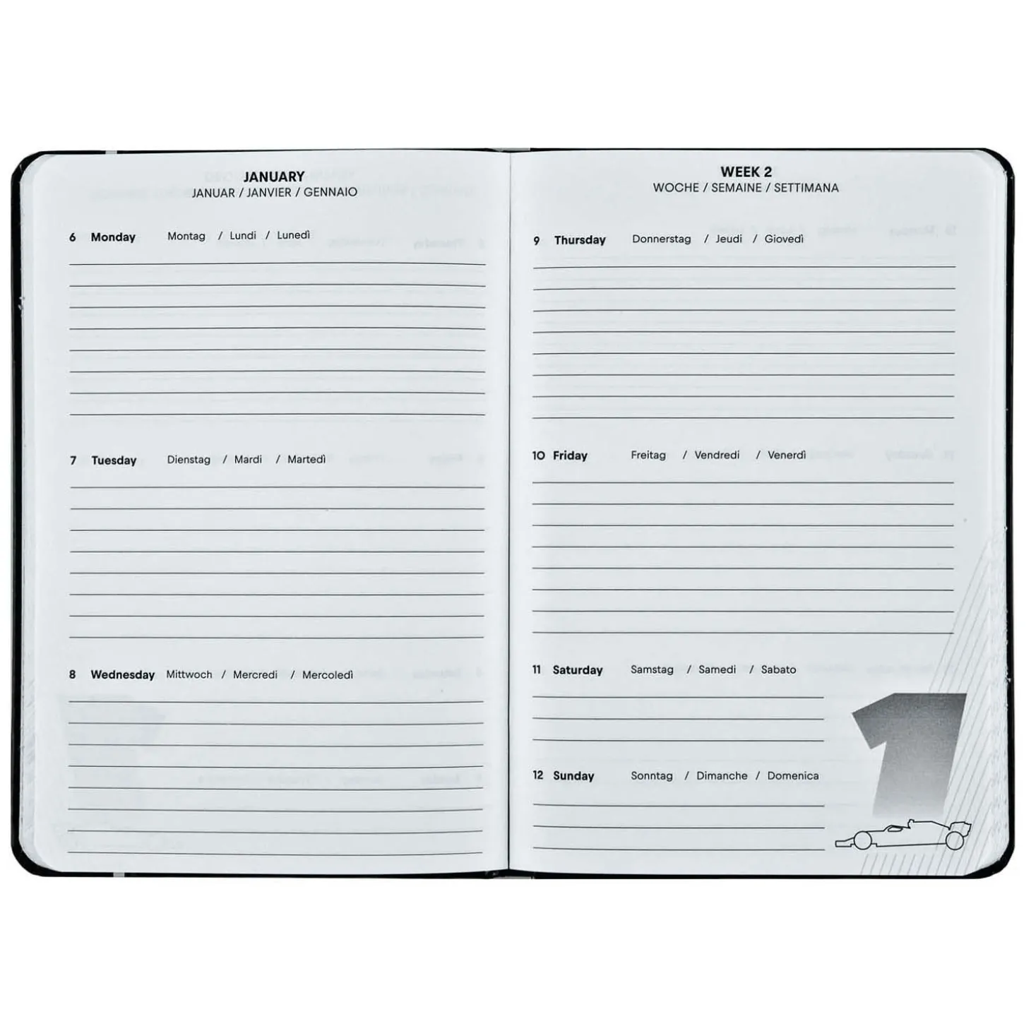 Agenda A5 Red Bull Racing Max Verstappen