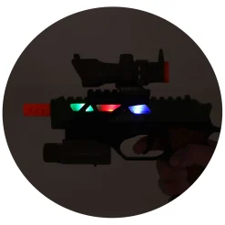 Alfafox Pistool Militair met Licht en Geluid en Zaklamp