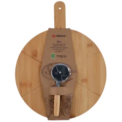 Alpina Pizzaplank en Pizzasnijder, 2dlg.