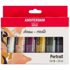 Amsterdam Standard Series Acrylverf Portret Set 20ml, 6dlg.