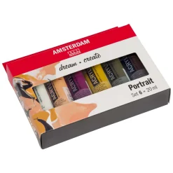 Amsterdam Standard Series Acrylverf Portret Set 20ml, 6dlg.