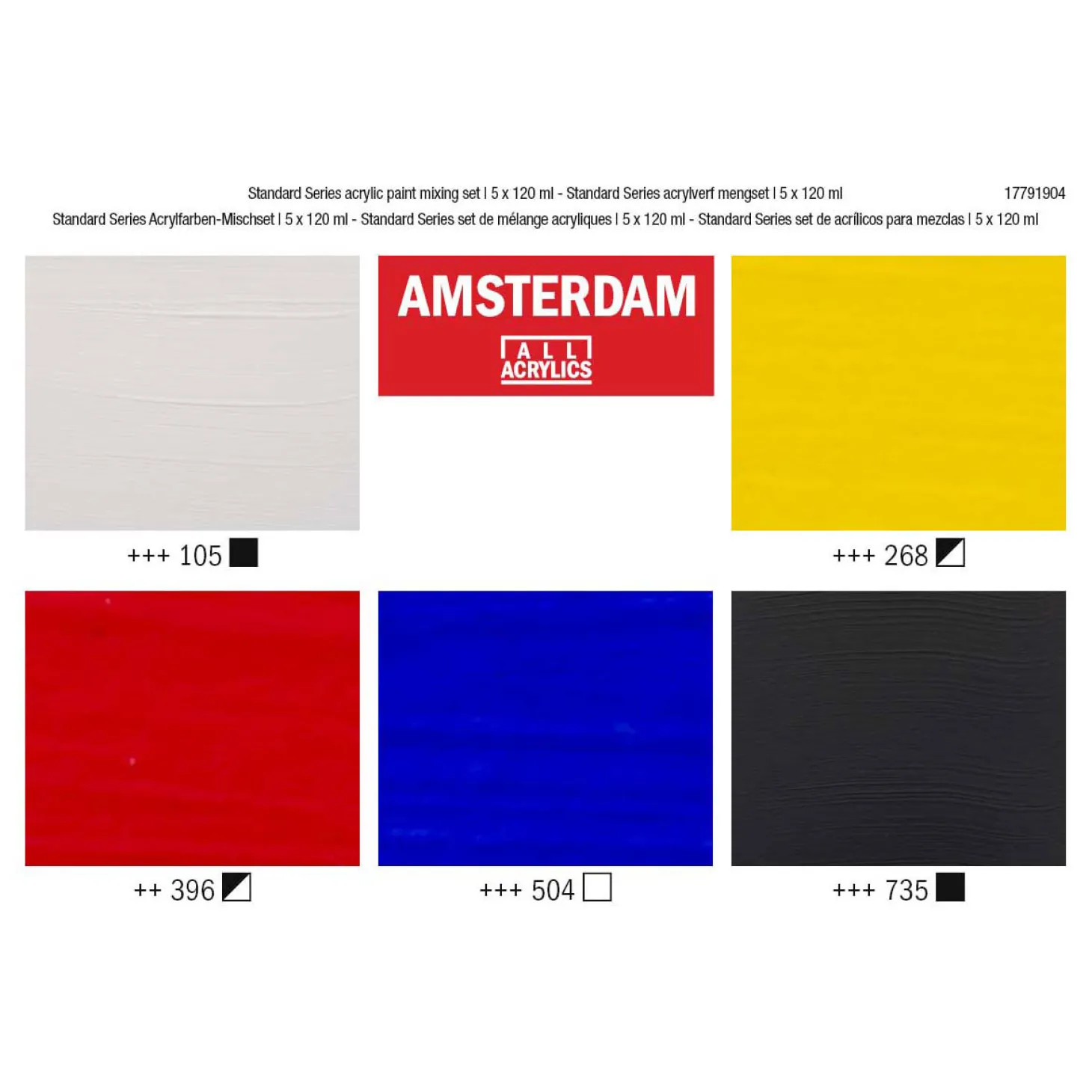 Amsterdam Standard Series Acrylverf Mengset 120ml, 5dlg.