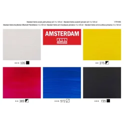 Amsterdam Standard Series Acrylverf Primaire Set 120ml, 5dlg.