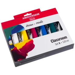 Amsterdam Standard Series Acrylverf Educatie Set 120ml, 6dlg.
