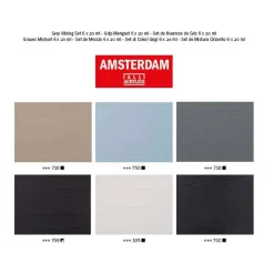 Amsterdam Standard Series Acrylverf Grijstinten Set 20ml, 6dlg.