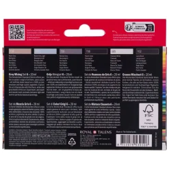 Amsterdam Standard Series Acrylverf Grijstinten Set 20ml, 6dlg.