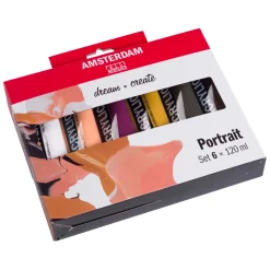 Amsterdam Standard Series Acrylverf Portret Set 120ml, 6dlg.