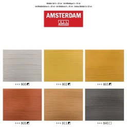 Amsterdam Standard Series Acrylverf Metallic Set 20ml, 6dlg.