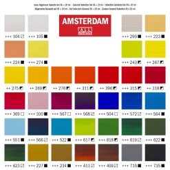 Amsterdam Standard Series Acrylverf Algemene Selectie Set 20ml, 36dlg.