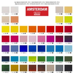 Amsterdam Standard Series Acrylverf Algemene Selectie Set 20ml, 48dlg.