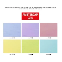 Amsterdam Standard Series Acrylverf Pastel Set 20ml, 6dlg.