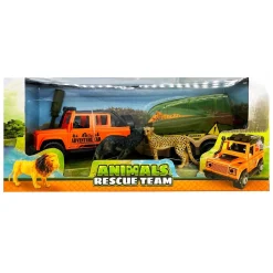 Animal Life 4x4 Safari Auto met Aanhanger en Dieren