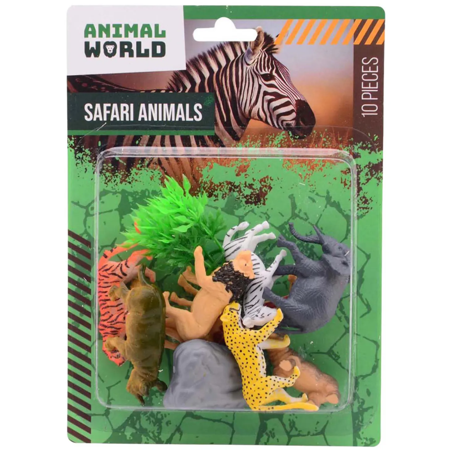 Animal World - Wilde Dieren Speelset, 10dlg.