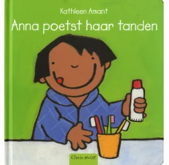 Anna poetst haar tanden