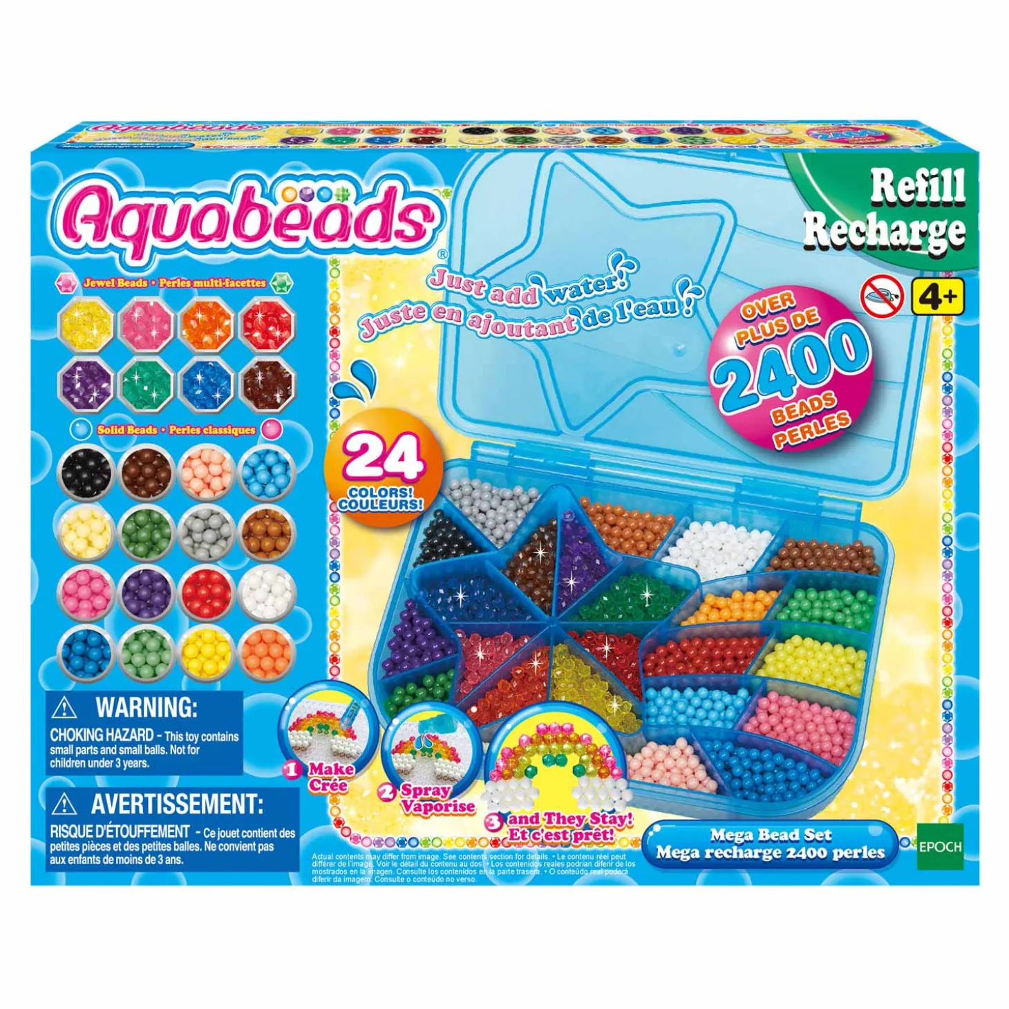 Aquabeads Mega Bead Set, 2400 parels