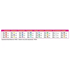 Aquabeads Navulling Glans parel pakket, 2000 parels in 24 kleuren