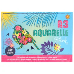 Aquarelblok A3, 24 Vellen