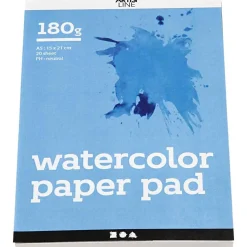 Aquarelblok Wit A5 180gr, 20 Vellen