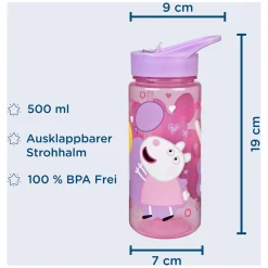 Areo Drinkfles Peppa Pig, 500ml