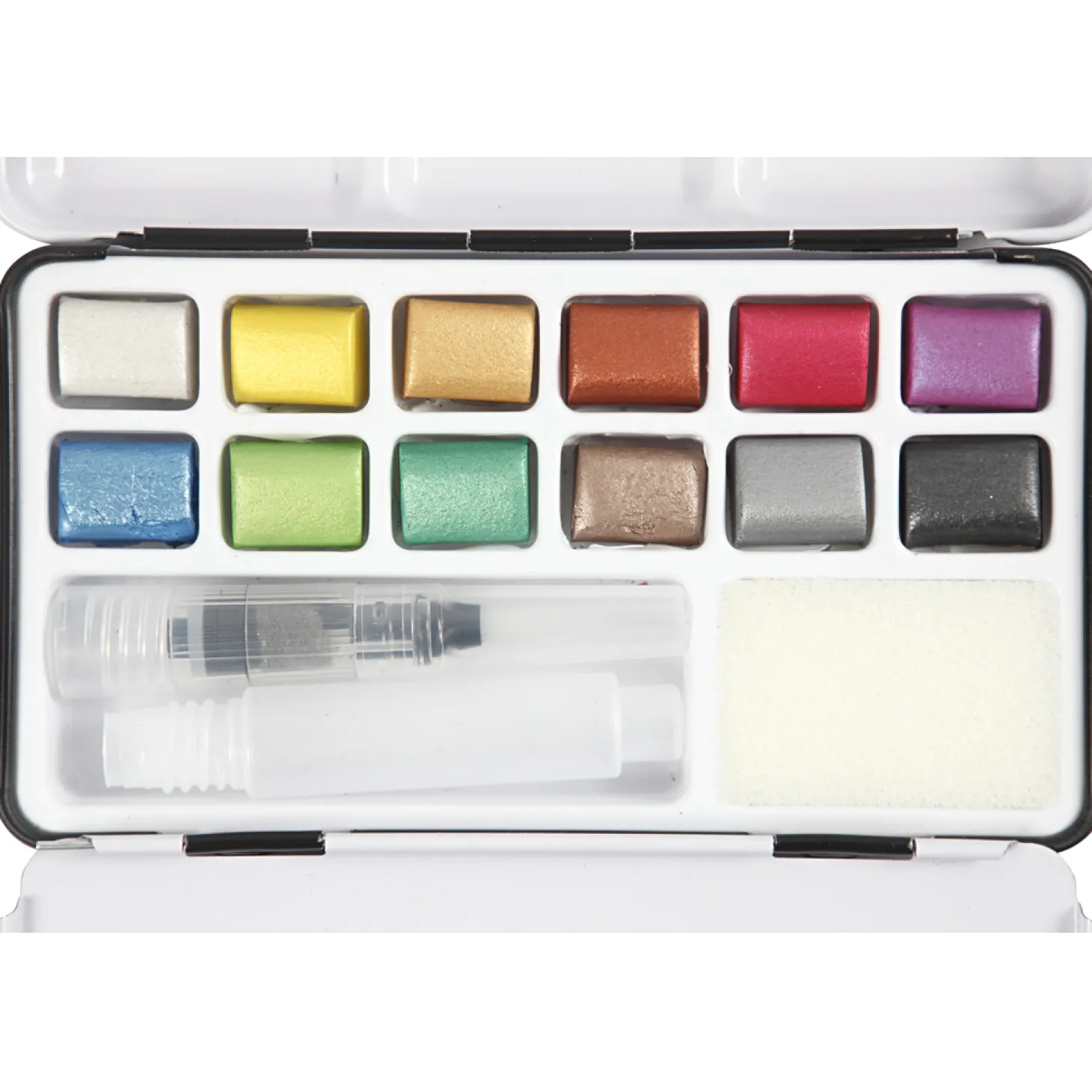 Art Aqua Aquarelverf Metallic, 12 Kleuren