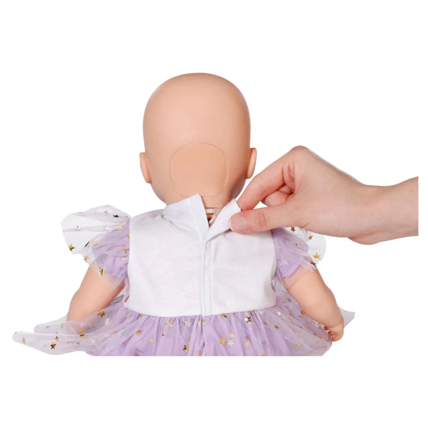 BABY born Paarse Jurkje, 43cm