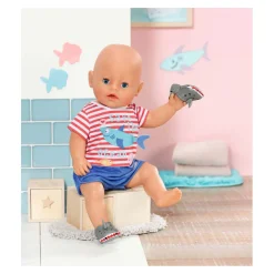 BABY born Pyjama met Schoenen Blauw, 43cm