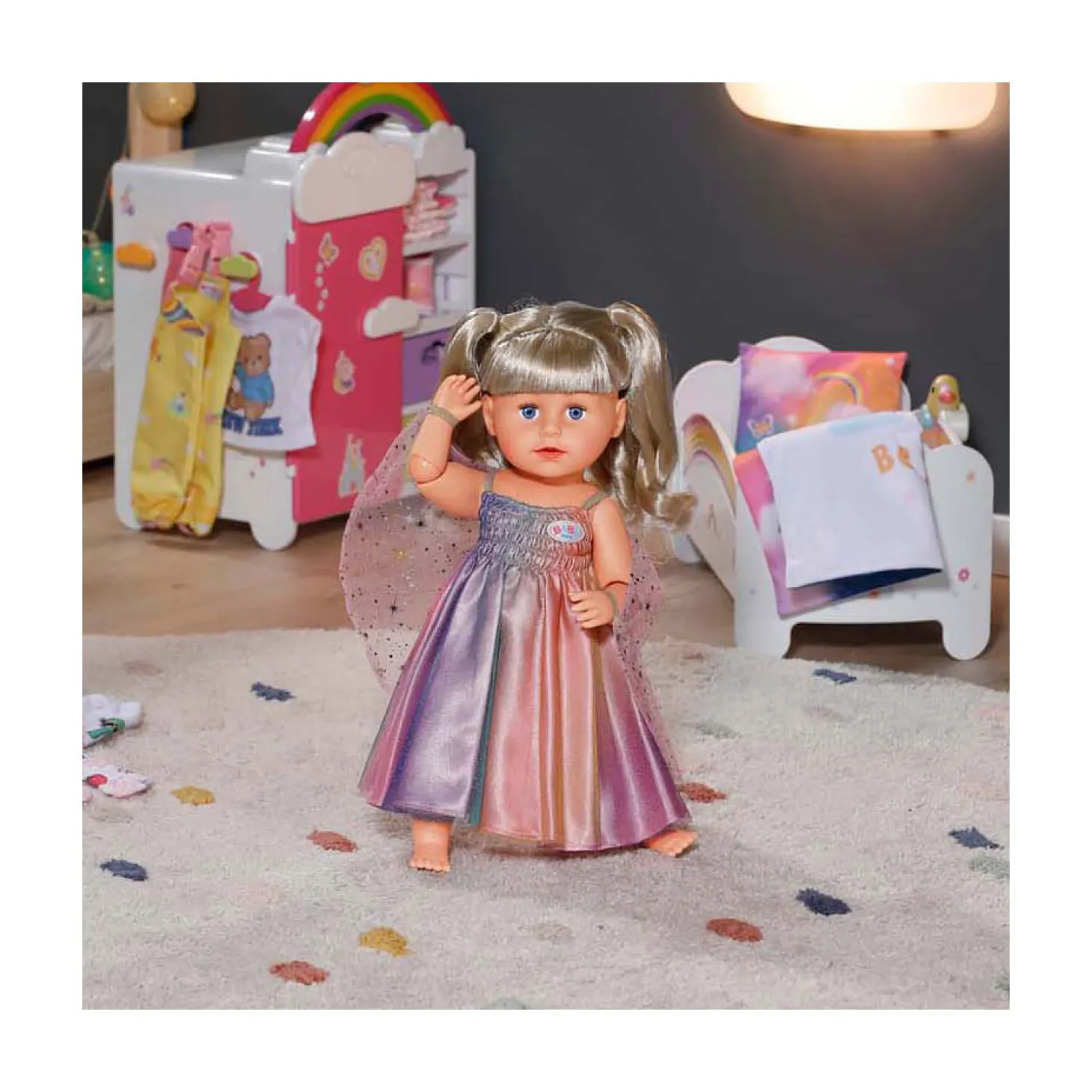 BABY born Regenboog Jurk, 43cm