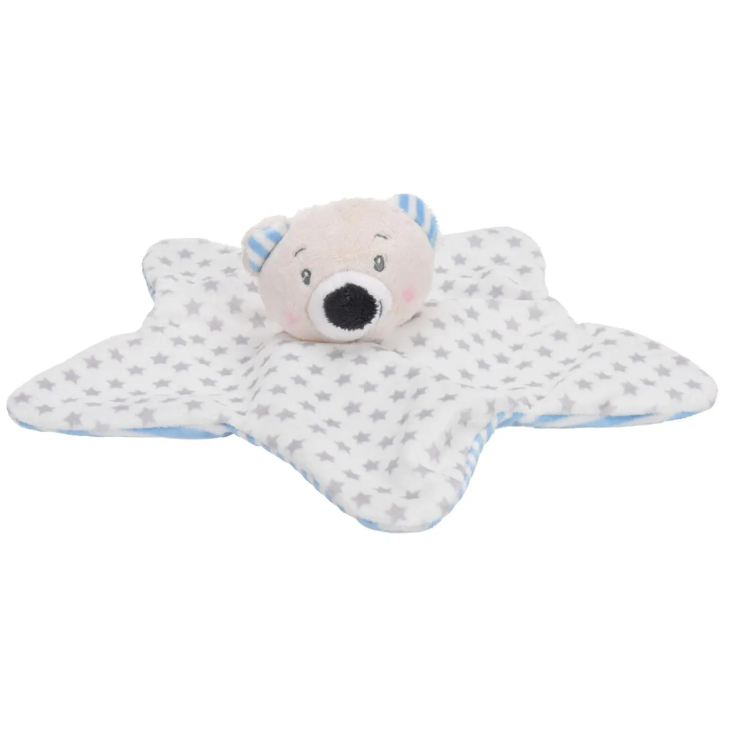 Baby Eco Pluche Knuffeldoekje Beer Ster - Blauw