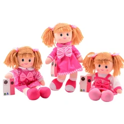 Baby Rose Lappenpop Roze, 40cm