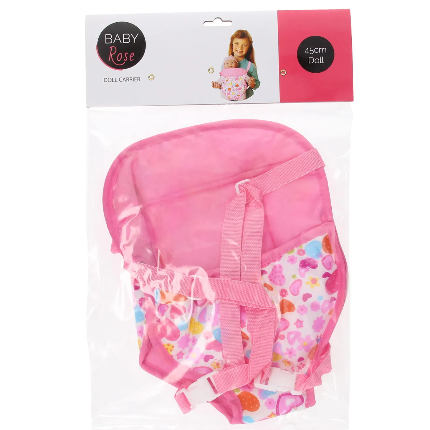 Baby Rose Poppendraagzak