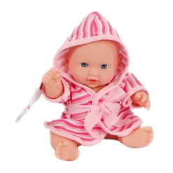 Babypop met Badjas, 20cm