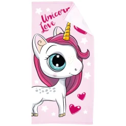 Badhanddoek Unicorn Love, 70x140