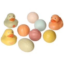 Badspeelgoed Set Met Sensorische Badballen & Badeendjes Pastel