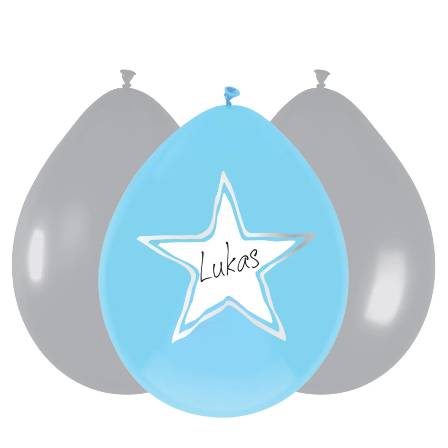 Ballonnen Baby Jongen, 6st.