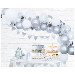 Ballonnen Boog Set Zilver