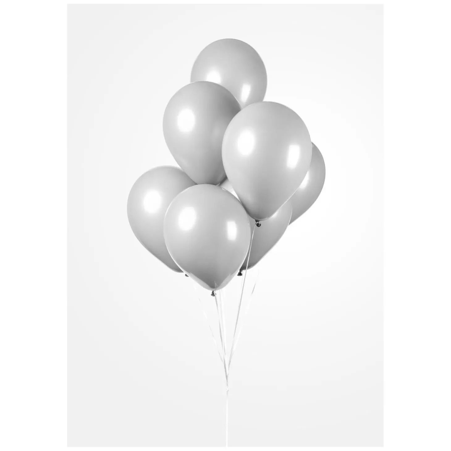 Ballonnen Cool Grijs, 30cm, 10st.