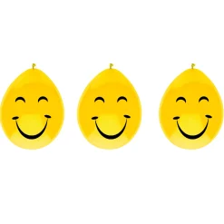 Ballonnen lachgezicht, 6st.