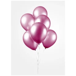 Ballonnen Pearl Hard Roze 30cm, 10st.