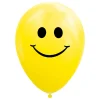 Ballonnen Smile Geel 30cm, 8st.