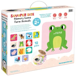 Banana Panda - Grote Memory Spel Boerderijdieren - 24st.