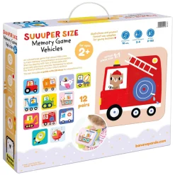 Banana Panda - Grote Memory Spel Voertuigen - 24st.