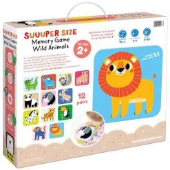 Banana Panda - Grote Memory Spel Wilde Dieren - 24st.